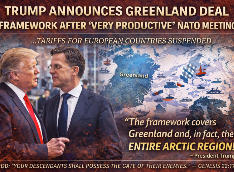 Trump Says Greenland Deal Framework Formed After “Very Productive” NATO Meeting