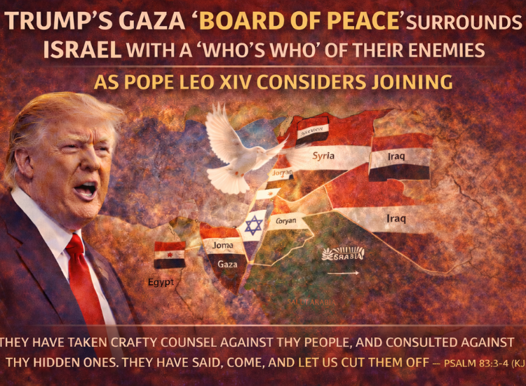 Trump’s Gaza “Board of Peace” Surrounds Israel With Psalm 83 Alignment as Pope Leo XIV Considers Joining